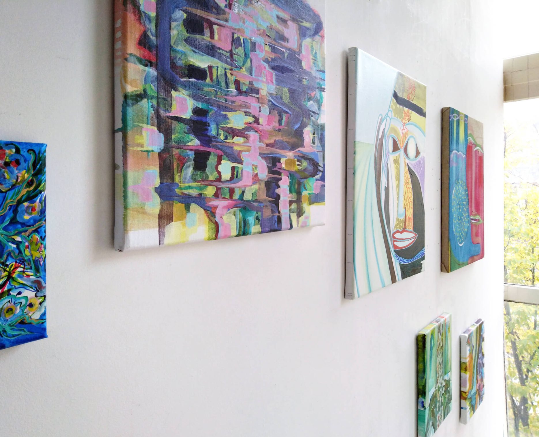 De Tijdgeest small painting Zeitgeist Gea Zwart