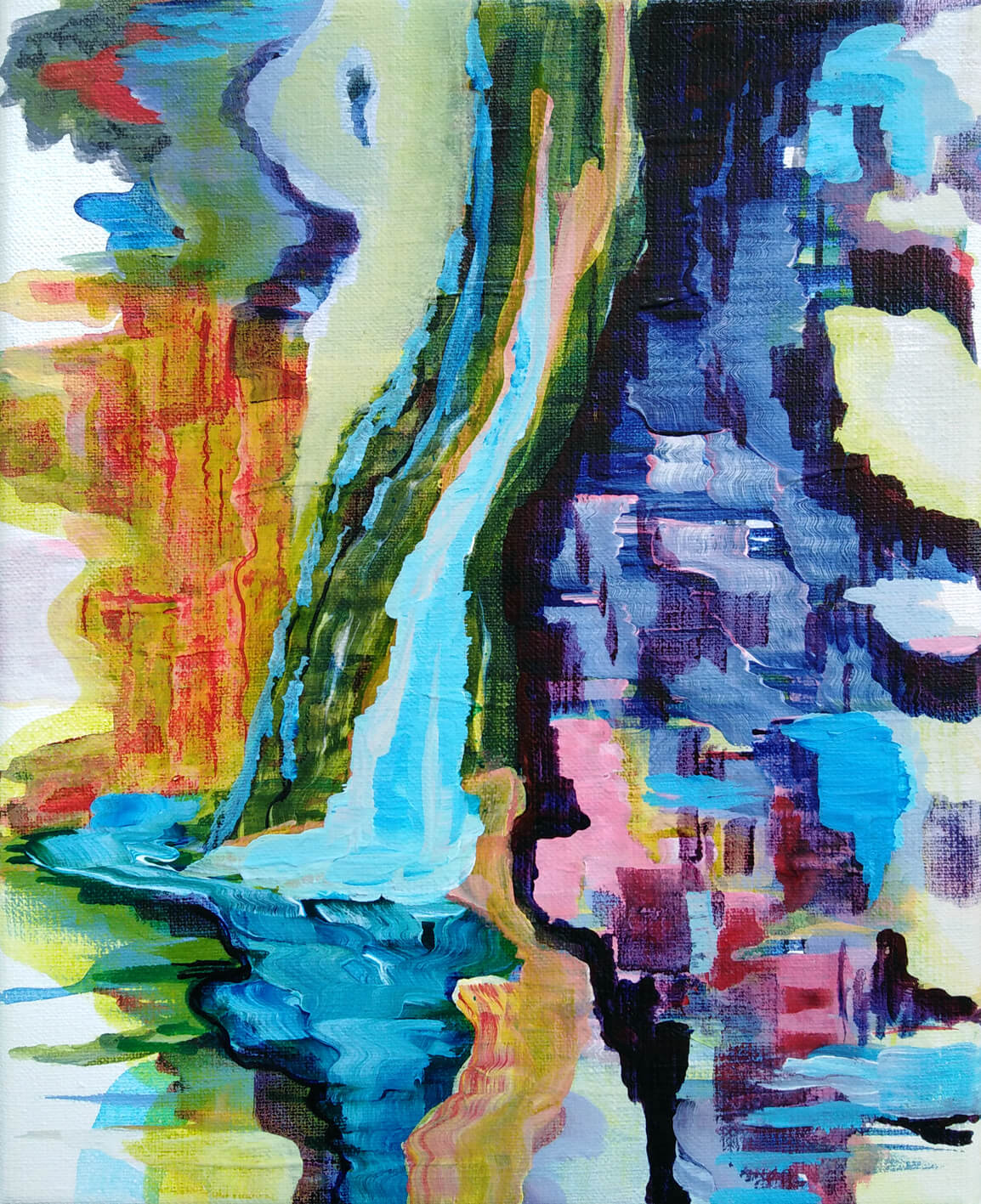 Weeping Willow by the water Bank Gea Zwart Painting 2022