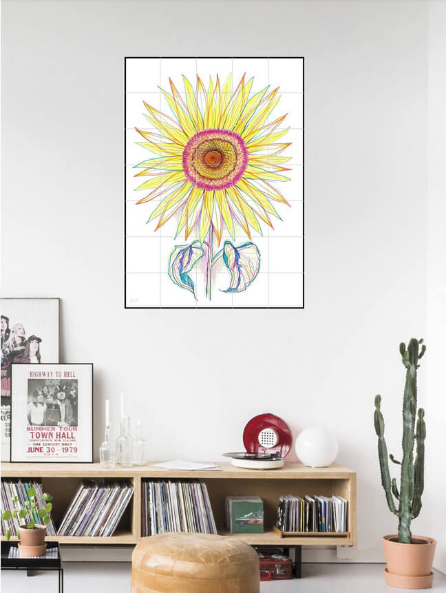 Sunflower Gea Zwart ixxi xl print