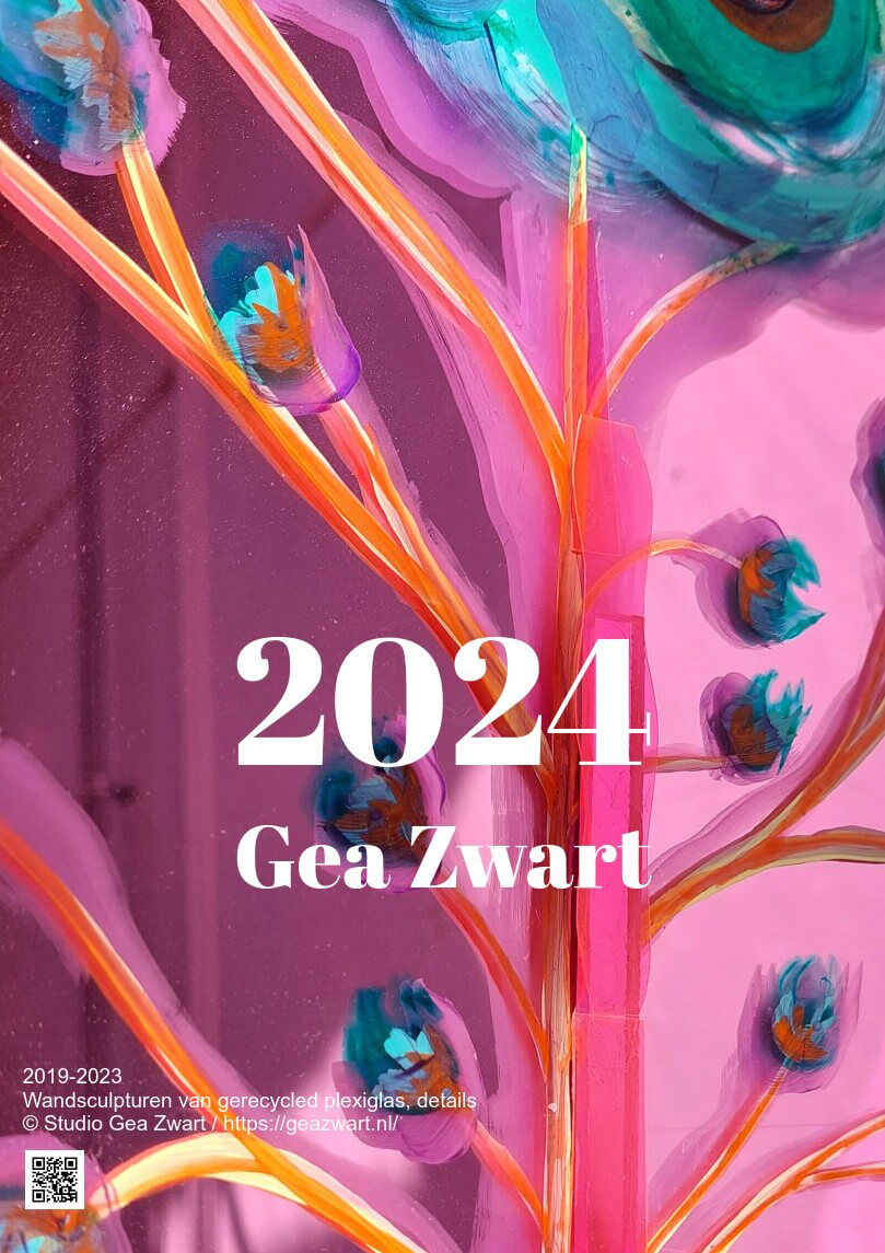 Kunst kalender 2024 voorzijde Gea Zwart