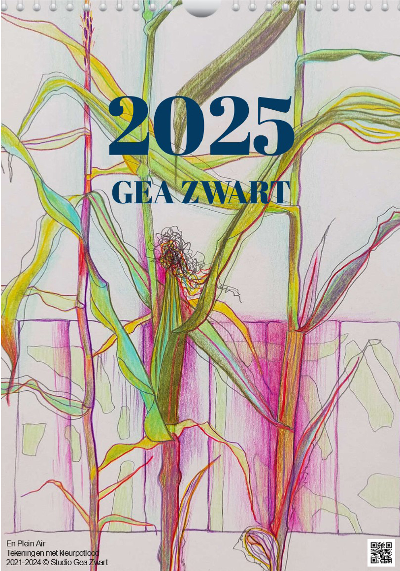 Preview voorzijde kunst kalender 2025 Gea Zwart